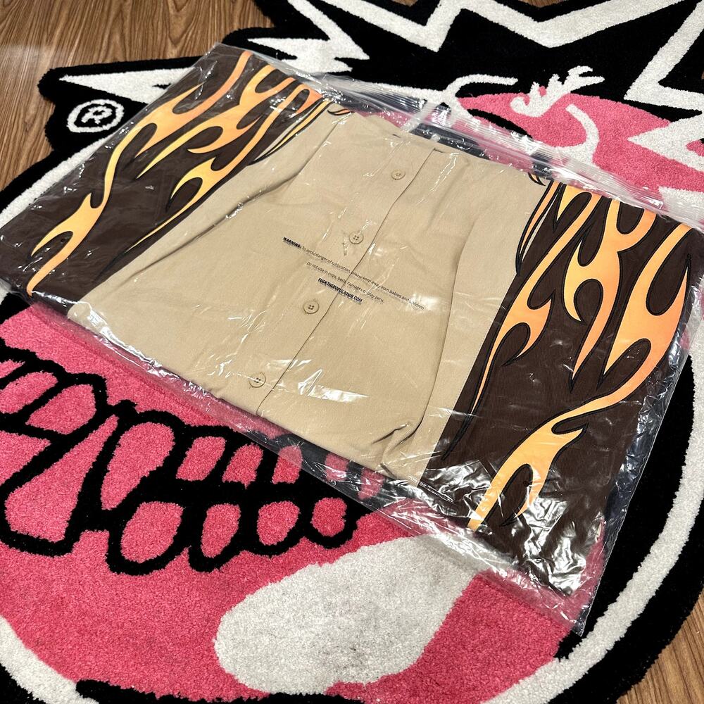 FTP Raceway Button Up Shirt (Tan) – Size XL – As Pictured - Picture 8 of 9